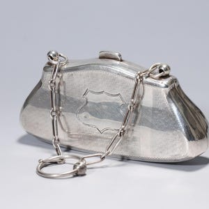 Vintage Sterling Silver Beautiful Victorian Coin Miniature Purse