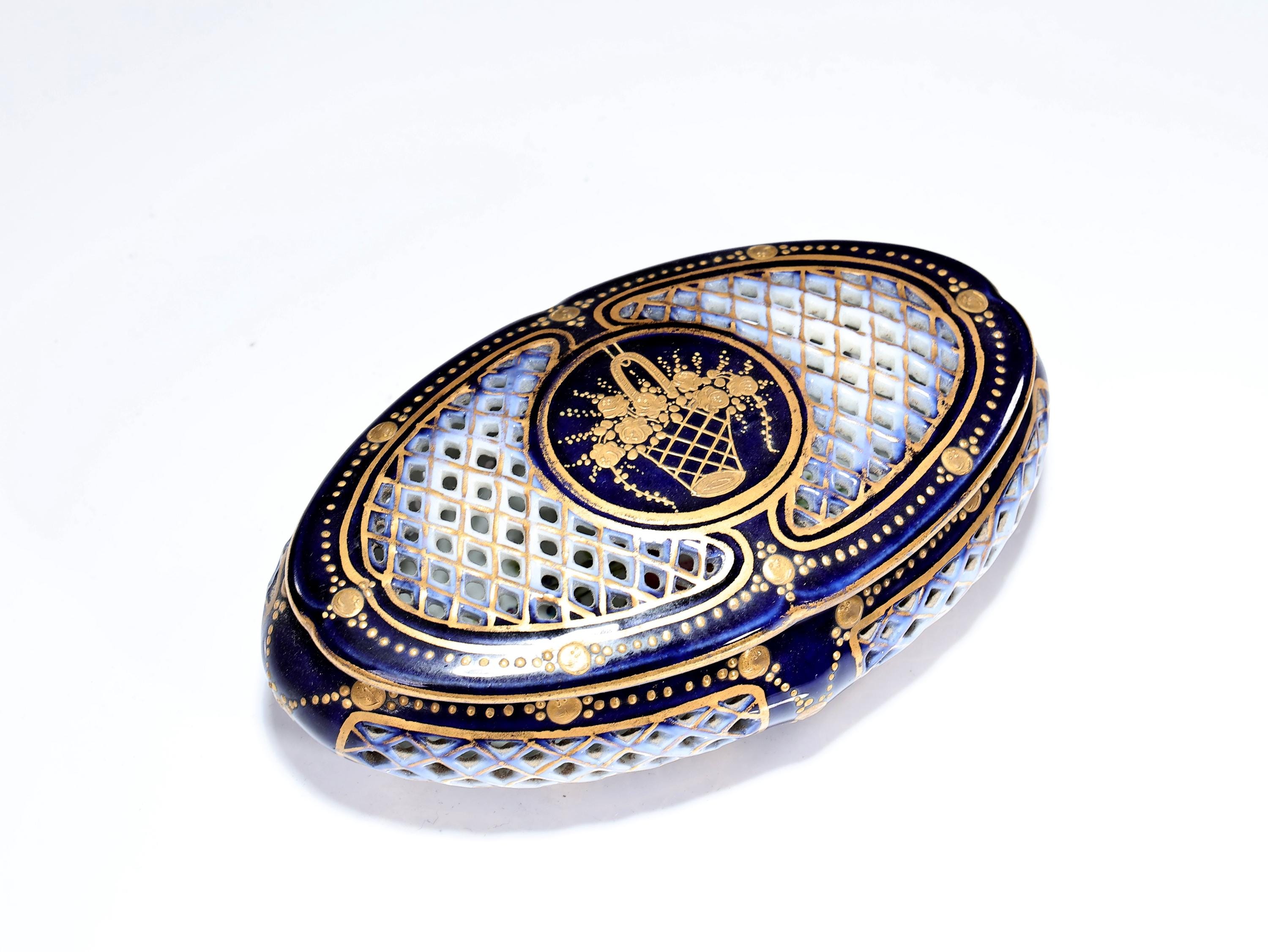 Sevres Blue Porcelain - Etsy