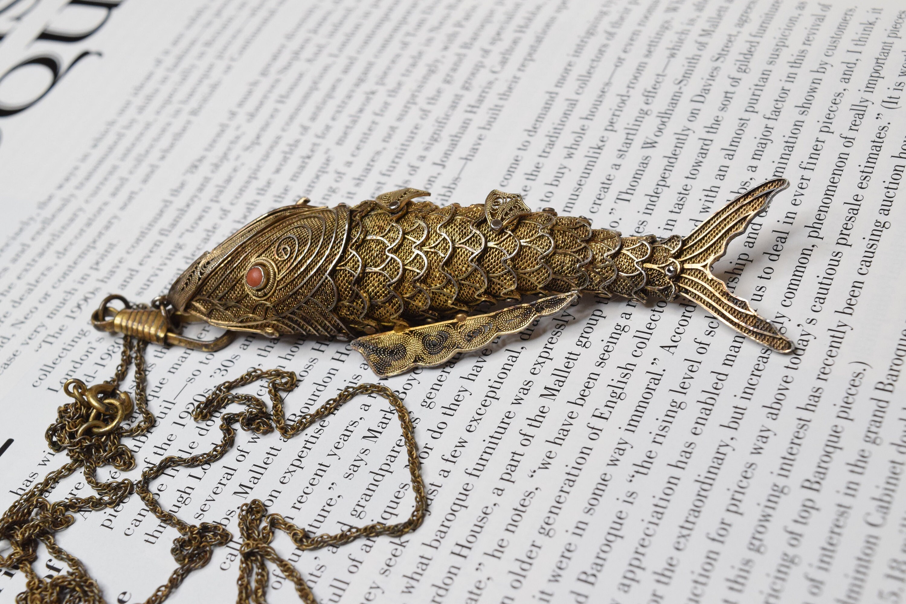 アンティーク ANTIQUE フィリグリー 純銀 フィッシュ 「魚」 ペンダント アンティーク ANTIQUE フィリグリー 純銀 フィッシュ 「魚