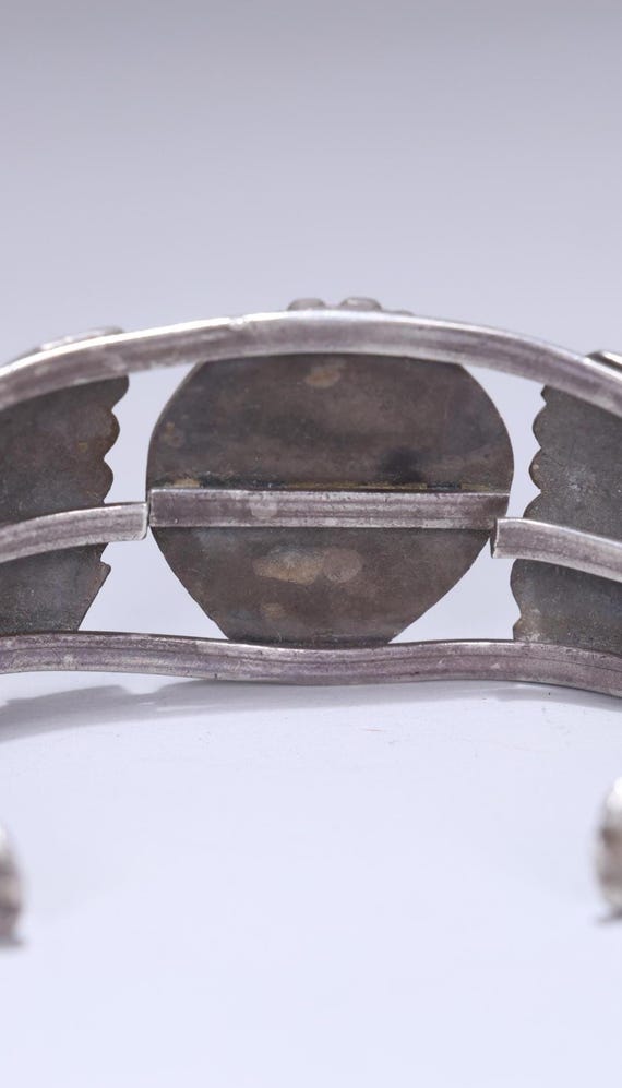 オールドナバホ バングル スターリング シルバー ターコイズ 1940's ヴィンテージ ナバホ バングル ターコイズ スターリング