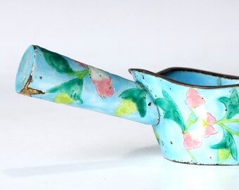 中国 七宝 五件 まとめて ヴィンテージコレクション 中国風七宝焼き 真鍮 鳥 花 シルク 鉄