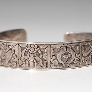 Chinese Sterling Silver Cuff Bracelet