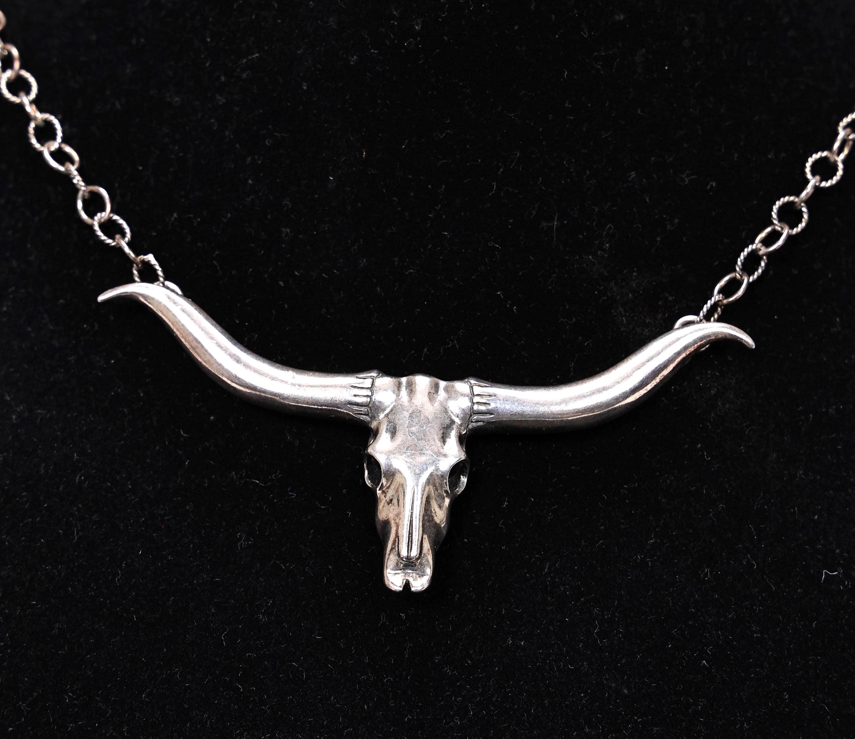 Carolyn Pollack American West Sterling Silver Longhorn Skull