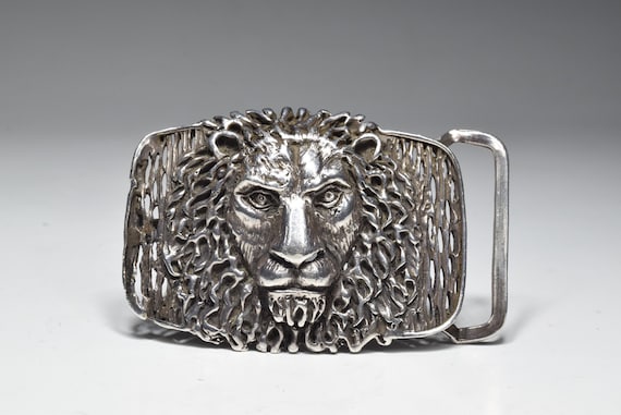Vintage Collection Unique Design Lion Head Sterling Silver 