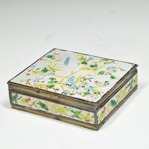 Chinese Collections Cloisonne Enamel Brass Box