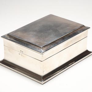 Scatola per sigarette vintage Walker & Hall Sheffield in argento sterling