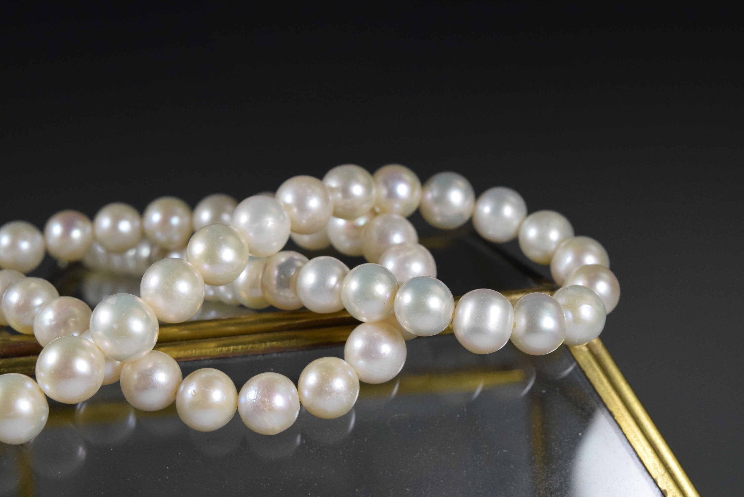 Vintage Kollektion Weiße Farbe Perlenkette | Etsy