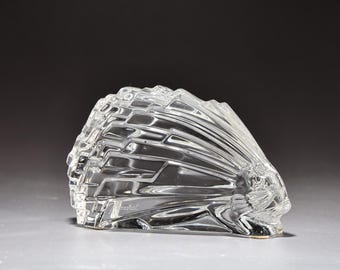 Baccarat France Clear Crystal Porcupine Figurine