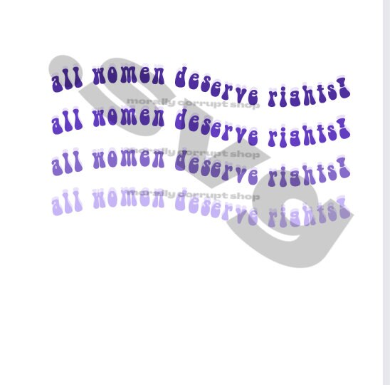 All Women Deserve Rights Equality SVG - Etsy