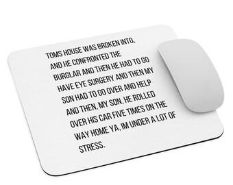 Tom's house was broken into - Erika Jayne - Erika Girardi - RHOBH - Real Housewives of Beverly Hills - office gifts decor - mouse pad