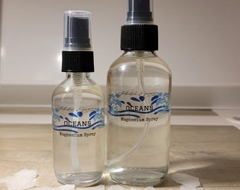 Oceans Magnesium Body Spray Oil Natural Pure - Woosah Anxiety & Stress Relief Collection