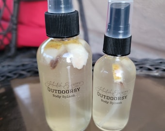 Outdoors/Indoors Insect Repellant  Body Splash- Lemongrass -Verbena Citronella - Eucalyptus - Peppermint - Woosah Home Edition