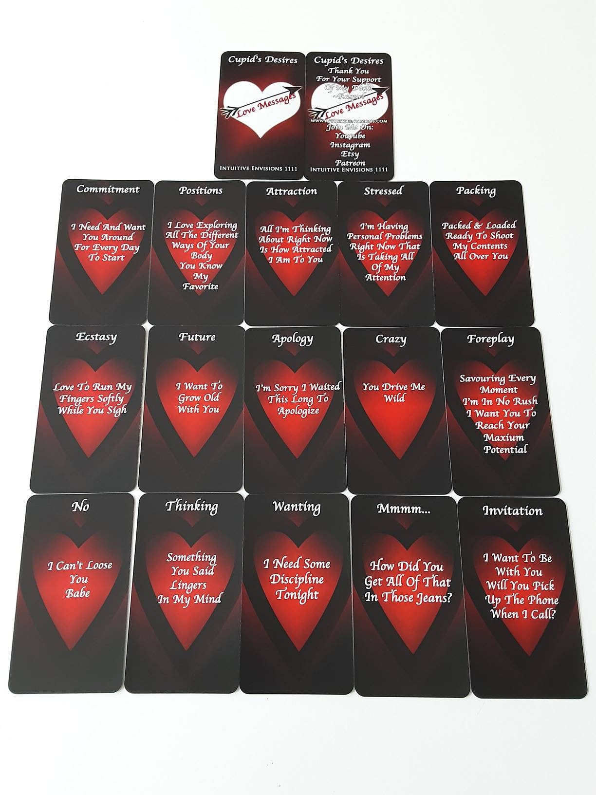 CUPID'S DESIRES LOVE Messages Oracle Deck Love Sexual Romance Twin