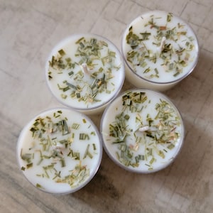 Outdoors/Indoors Insect Repellant  Tealights - Lemongrass -Verbena Citronella - Eucalyptus - Peppermint - Woosah Home Edition