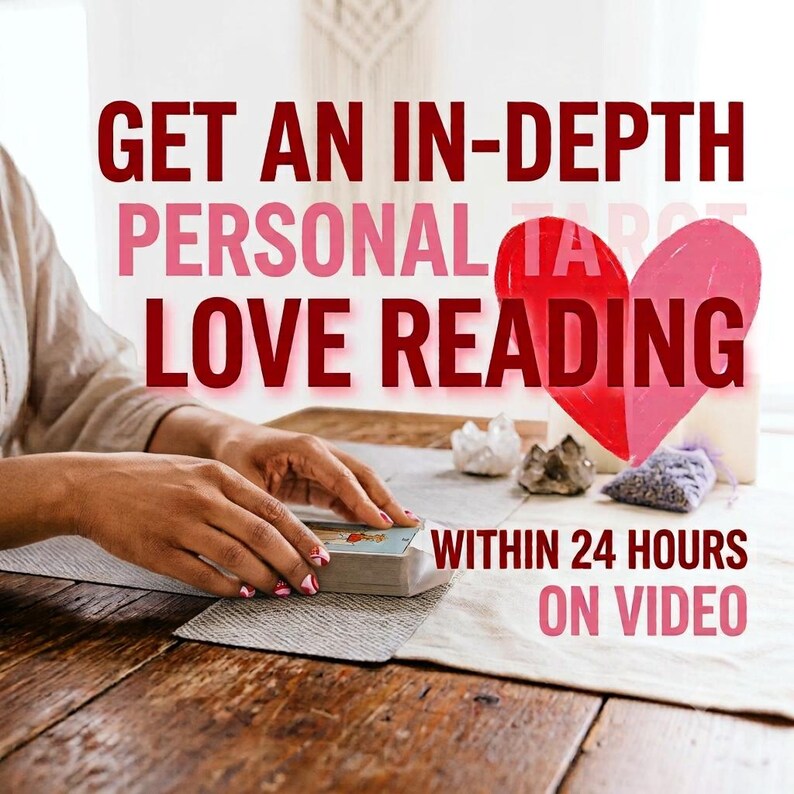 GET an In Depth Personal Tarot LOVE READING Withing 24 hours on Video For Twin Flames or Soulmate Connections image 1