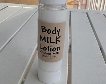 Coconut Milk Body Lotion Scented Moisturizing Nourishing Organic Ingredients