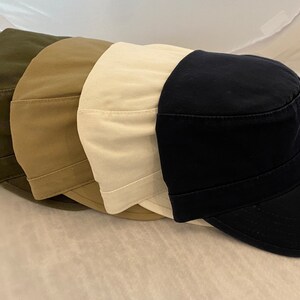 Unisex Military Cap Cotton Army, White, Navy, Khaki