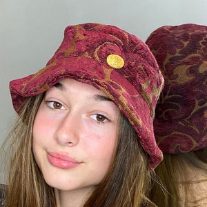 One of a Kind Designer Bucket Hat for Winter