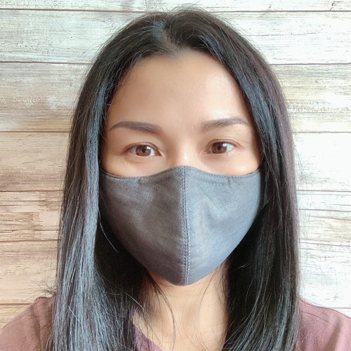 100 Cotton Face Mask Nose Wire Adjustable Ear Loops Reusable Etsy