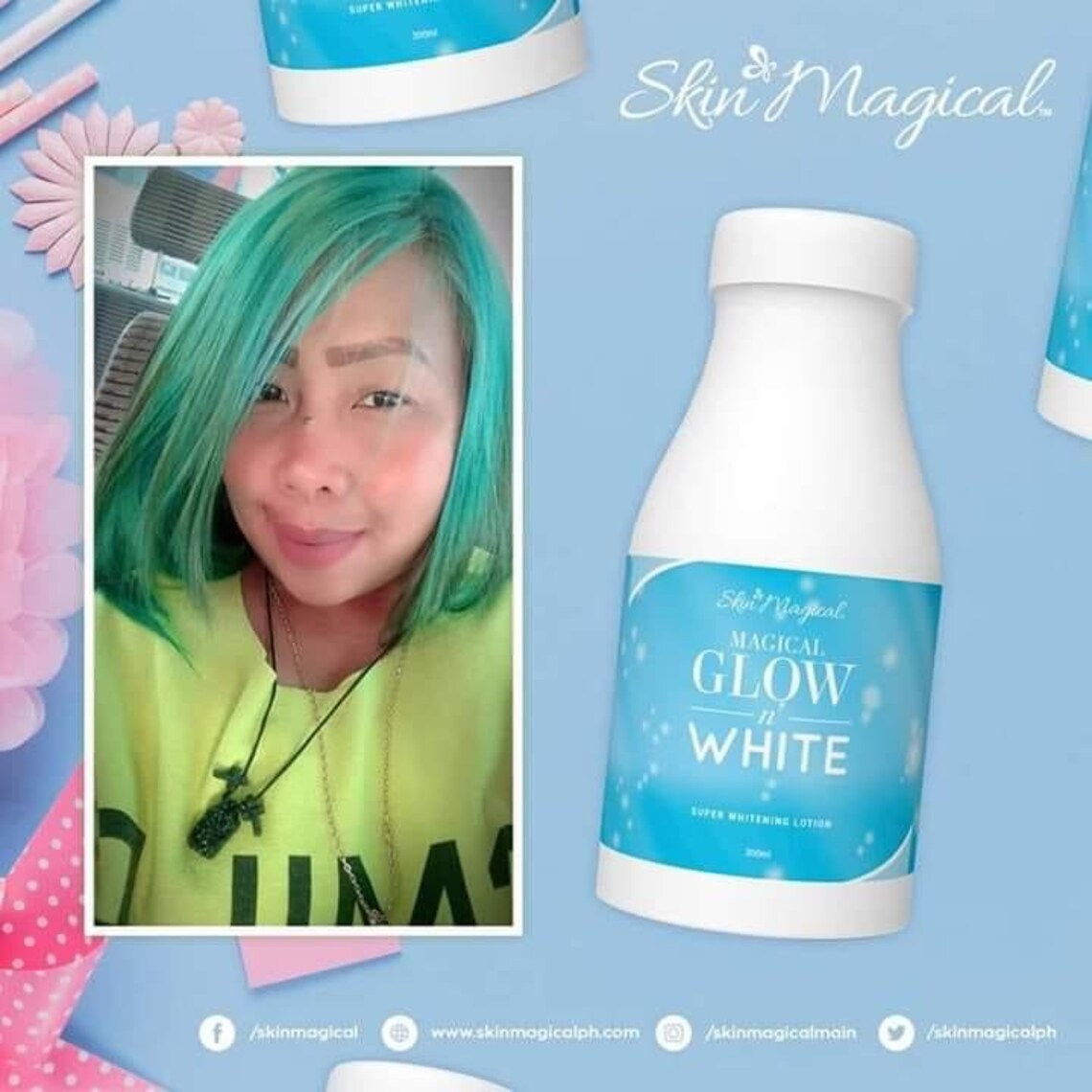 skin magical glow in white lotion