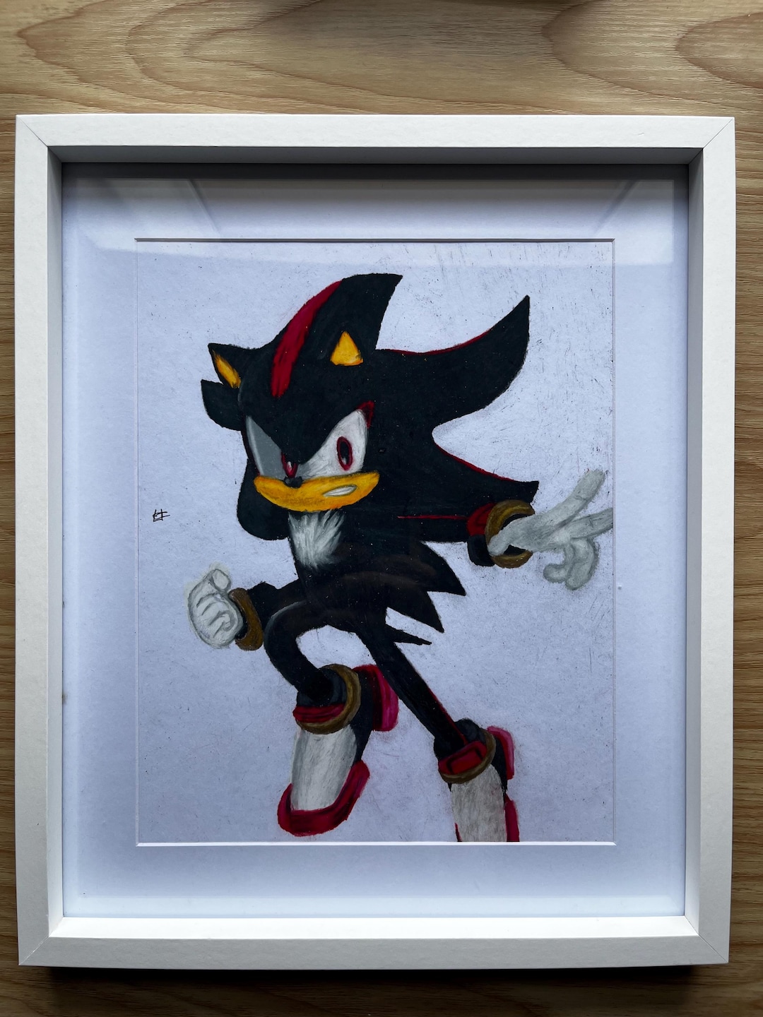 Shadow Drawging Shadow the Hedgehog / Pencil Drawing / A4 - Etsy UK