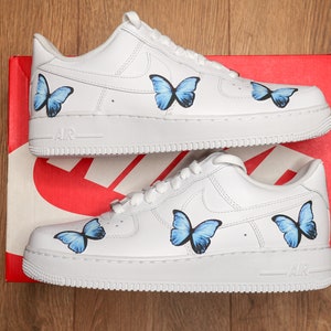 NIKE AIRFORCE 1 CUSTOM BUTTERFLY – LzDIAMOND Customs