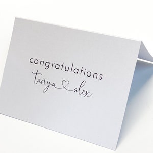 Congratulations card - Congrats card for engagement wedding  card with matching Envelope