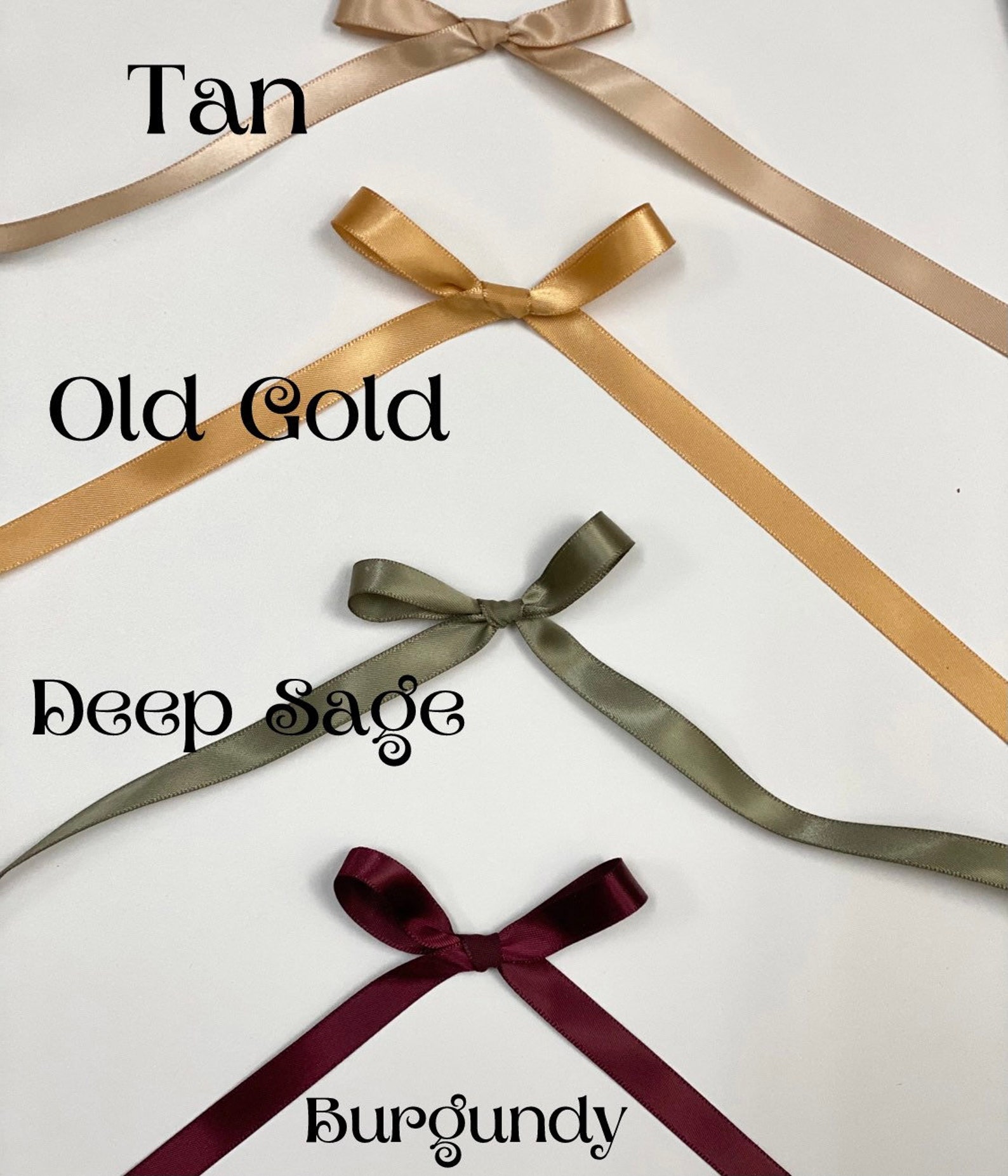 Personalized Ribbons 25x Bows With Personalized Names for Etsy