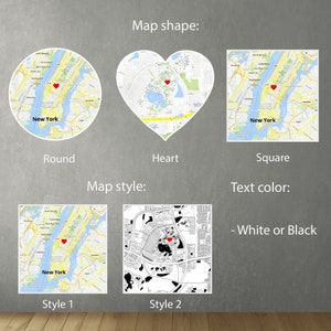 Where We First Met map, anniversary gift for him, Map Our First Date plaque, Wife anniversary, first date Girlfriend gift,where it all began image 5