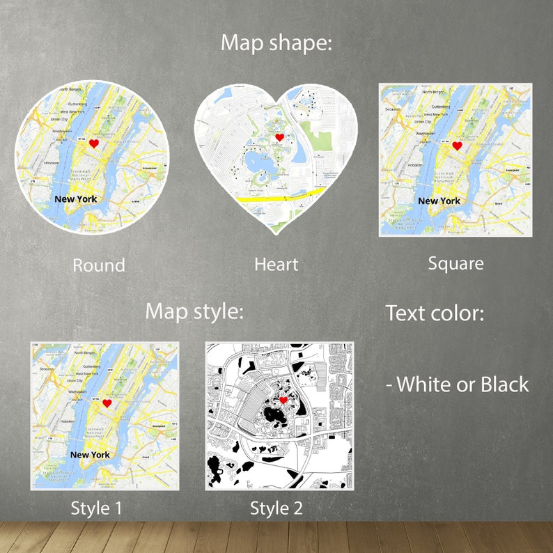 Where We First Met map, anniversary gift for him, Map Our First Date plaque, Wife anniversary, first date Girlfriend gift,where it all began image 5