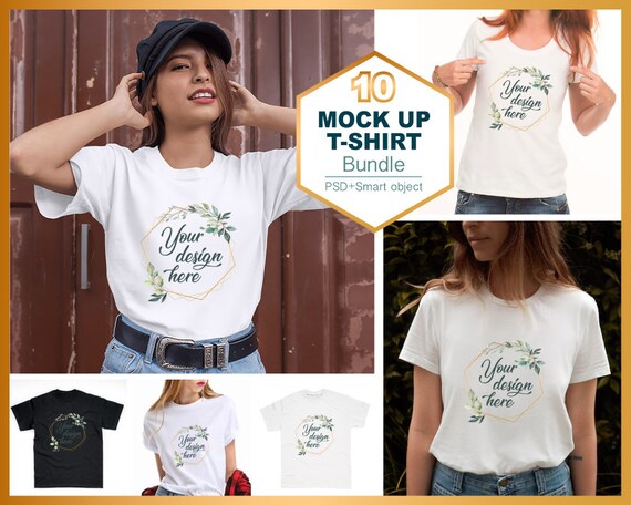 Download T Shirt Mockup Psd Mockup Styled Mock Up Bella 3001 Mockup Etsy