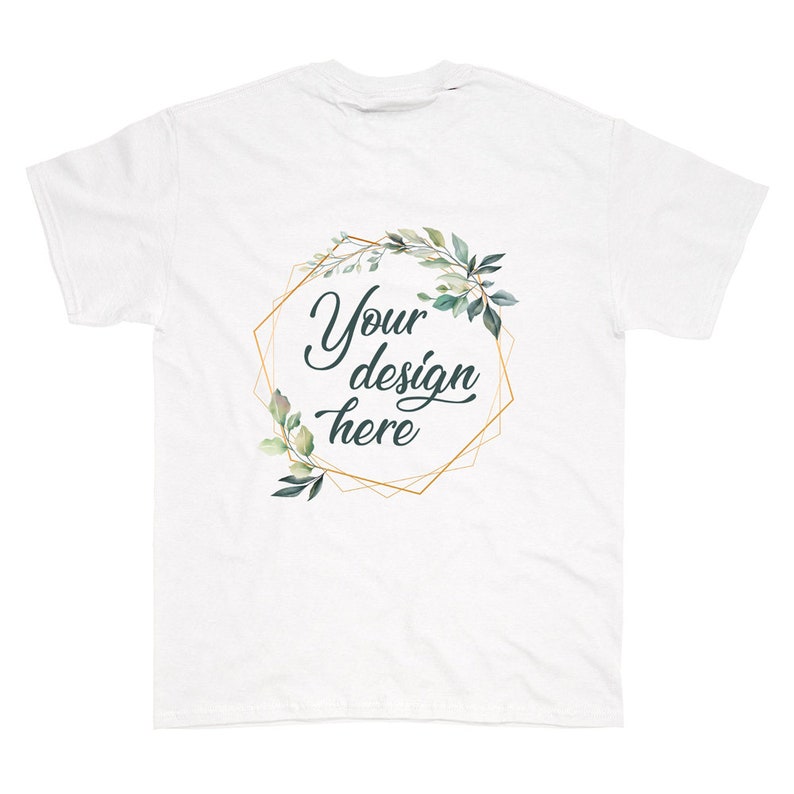 Front and Back Bella Canvas 3001 Black Flat Lay Mockup