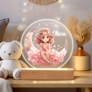 Lampe 3D LED Personnalisée Moana – Enfant – Avec Télécommande – USB – Kustombox