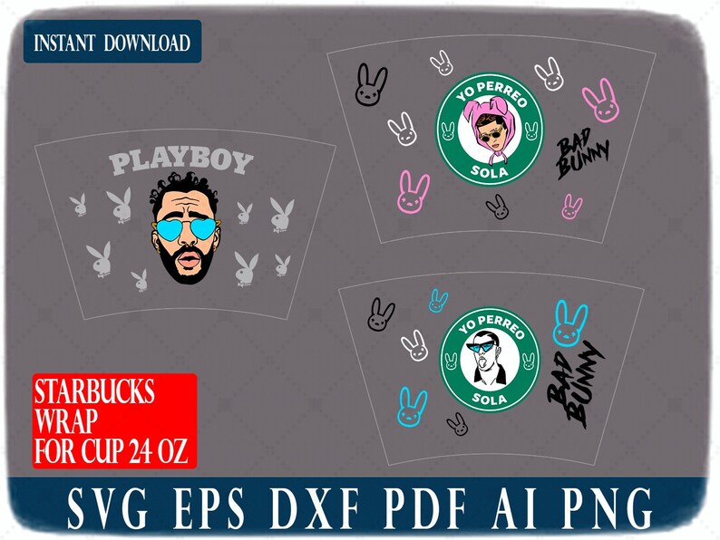 Download Bad Bunny Bundle 30 Bad Bunny Yo Perreo Sola Svg Bad Bunny ...