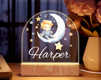 Personalisiertes Nachtlicht Kinder Nachtlicht Baby Namensschild Lampe Kinderzimmer Geschenk für Kinder Geschenk für Sie