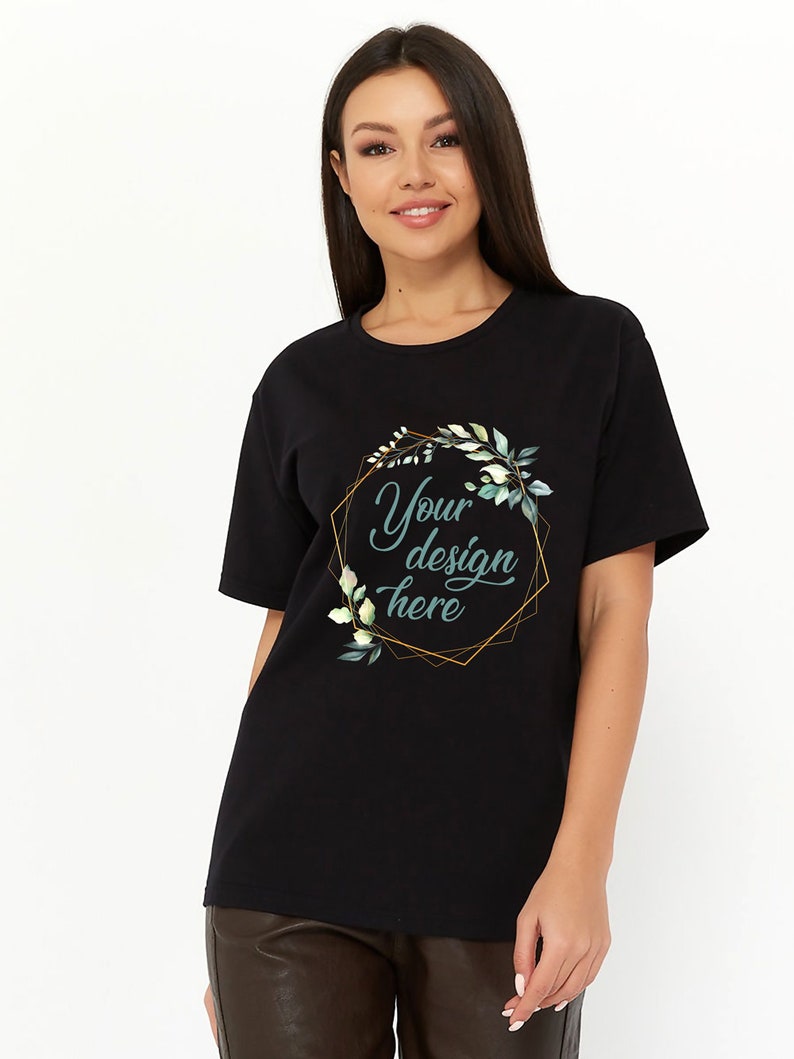 Download Black TShirt Mockup Flat Lay Shirt Mock Up Modern Shirt | Etsy