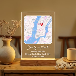 Personalisierte erste Datum Karte wo wir uns trafen Landkarte, wo alles begann Jahrestag Geschenk Freund Freundin Geschenk Paar Geschenk