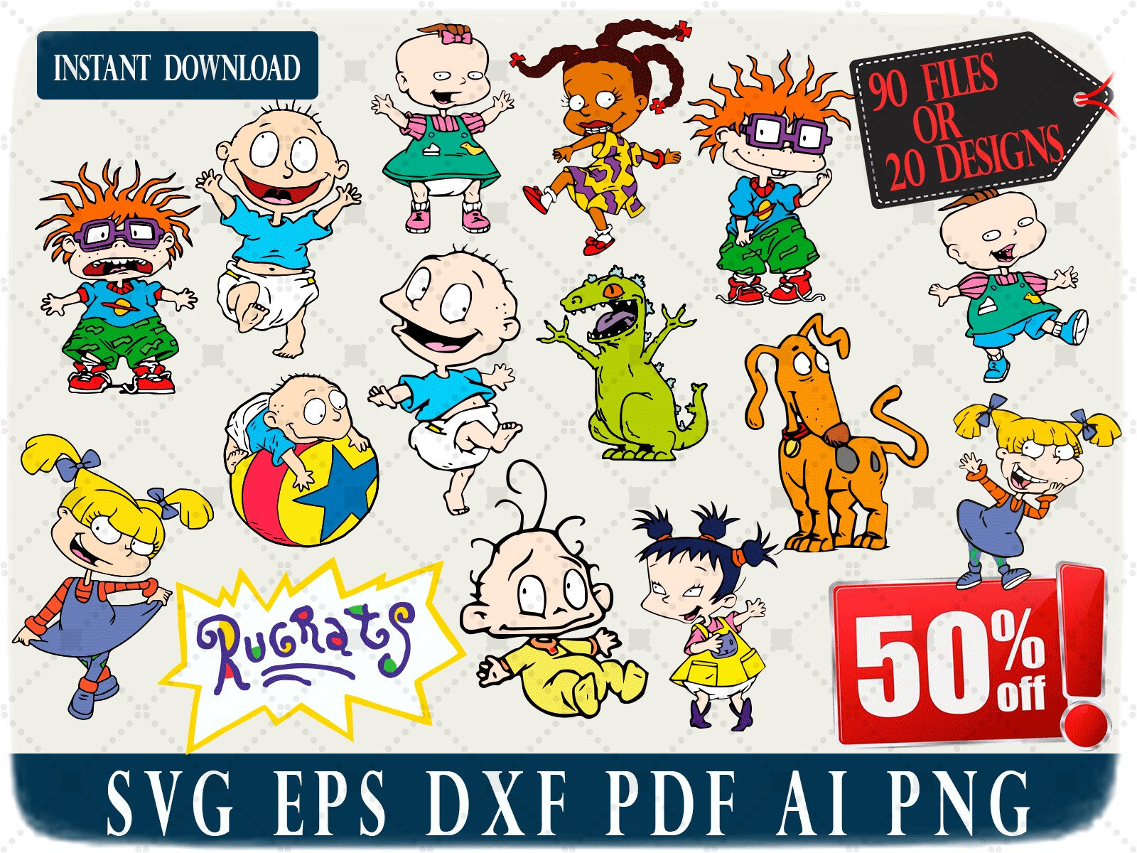 Download Rugrats svg bundle Rugrats set Rugrats svg American Baby | Etsy