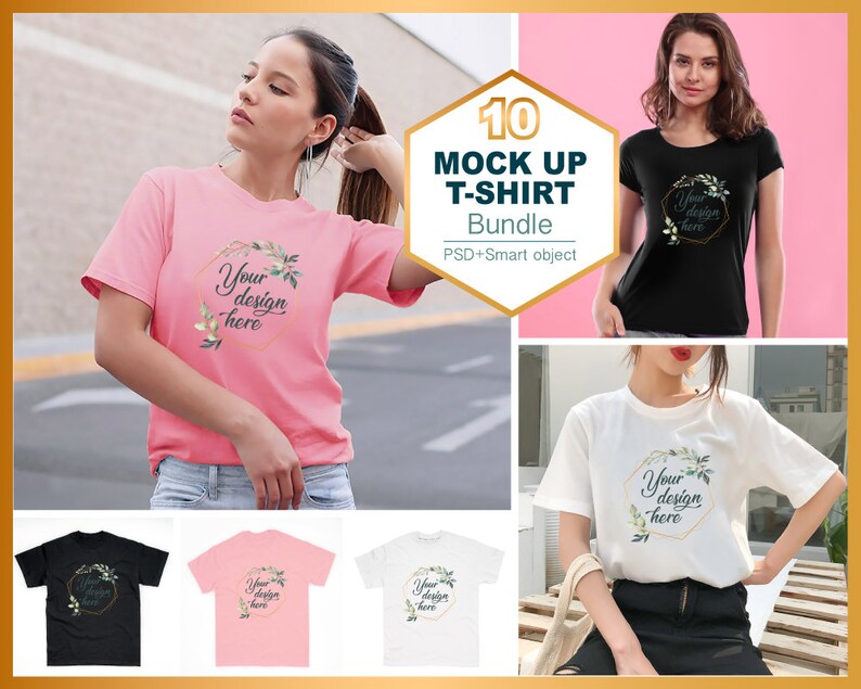 Download Tshirt Mock up T-shirt mockup Bundle Model MockupMock up | Etsy