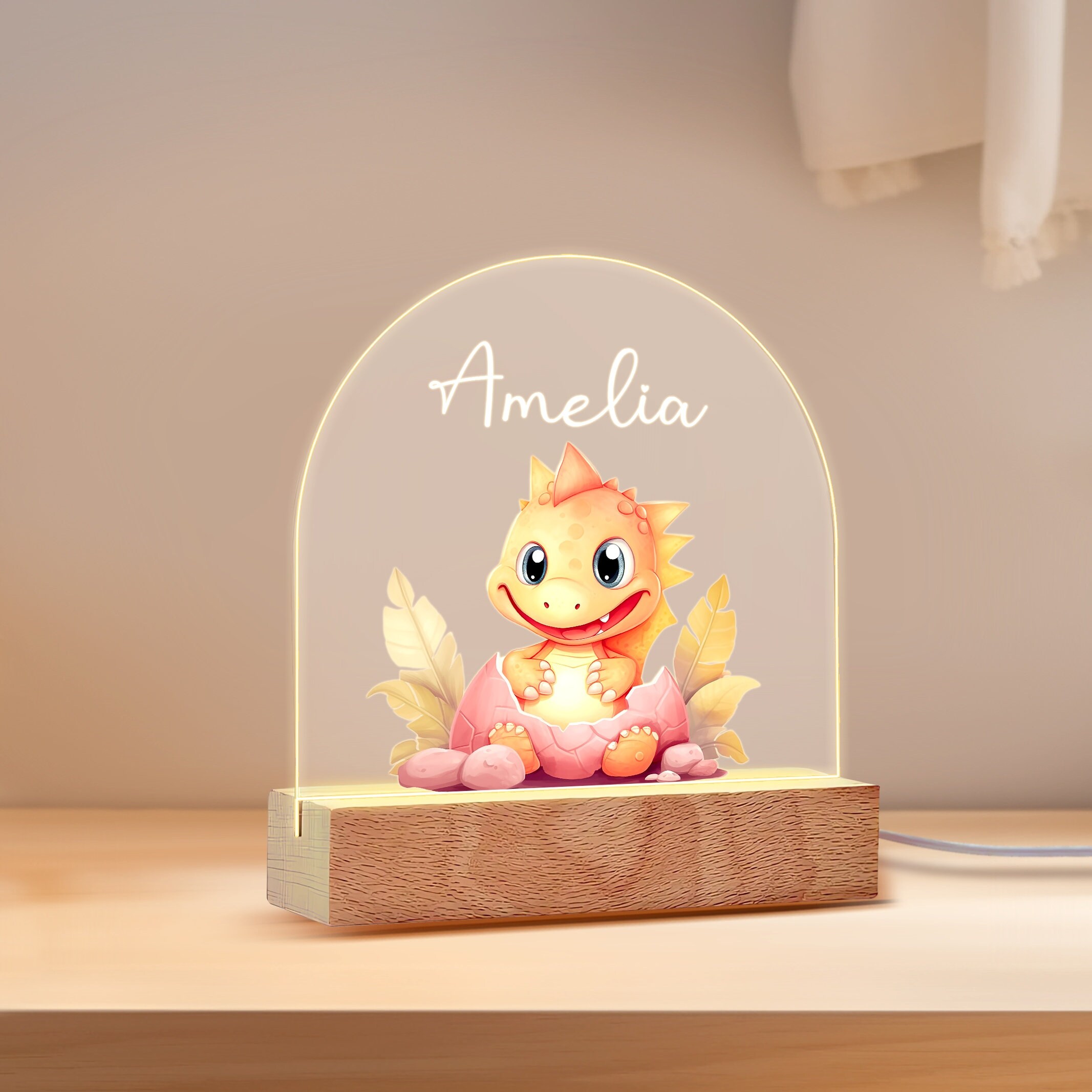 Kids Custom Colorful Acrylic Night Light Baby Mermaid for Kids | Birthday Gift for Girls Custom Handmade Led Kids Unique Bedroom Decor