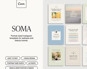 Soma Portrait Instagram Template | Designed in Canva | Wellness & Beauty Brands