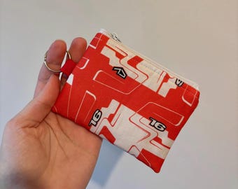 Charles Leclerc Helmet Inspired Keychain Wallet | CL16 Ferrari | coin purse zipper pouch