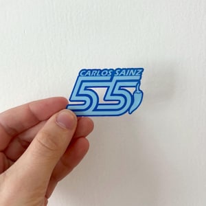 Pegatina Carlos Sainz 55 / Williams Racing