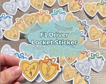 Formula 1 Driver Locket Sticker | Every driver on the 2025 grid