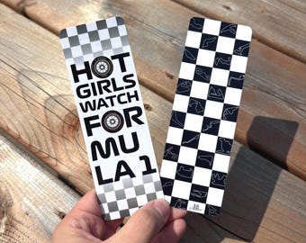 Hot Girls Watch Formula One Bookmark