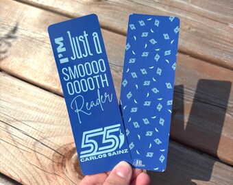 Carlos Sainz inspired ‘I’m a smooth reader’ bookmark