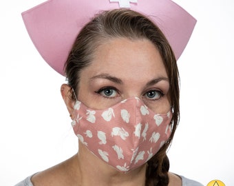 Kawaii Print Woven Cotton Face Mask