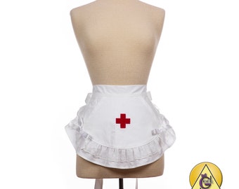 Muffet Apron with Cross Patch