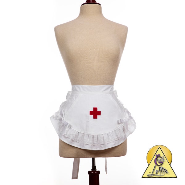 Muffet Apron with Cross Patch