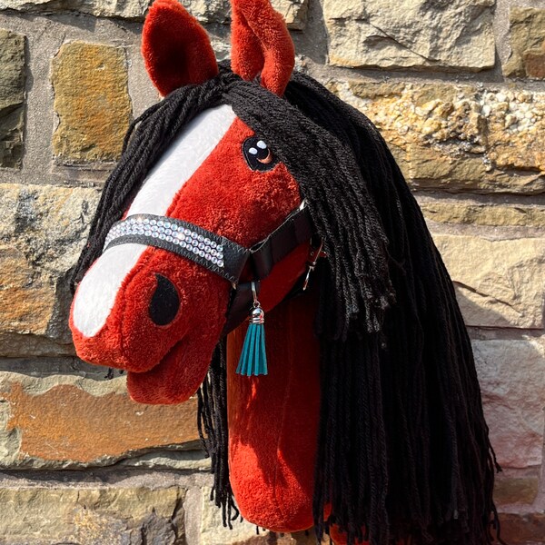 Hobbyhorse, lovingly handcrafted individual pieces including bridle and fly hood
